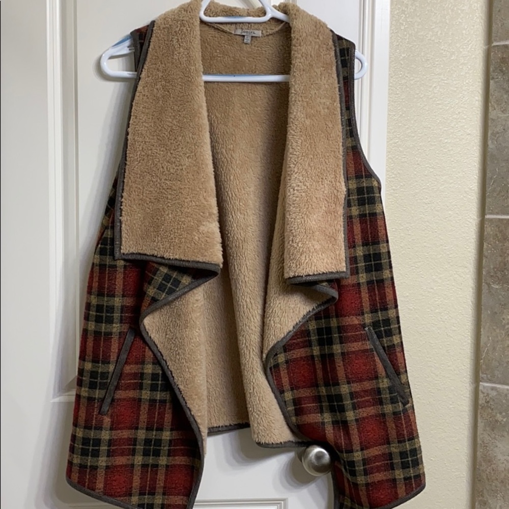 Fur lined vest